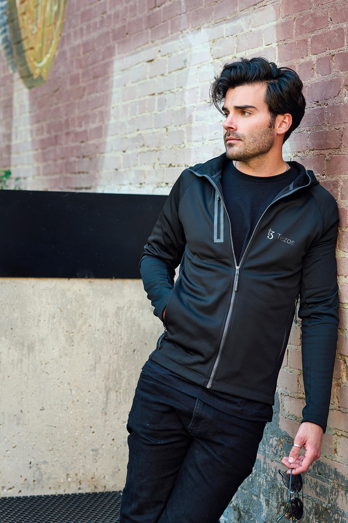 North face fleece hooded jacket men's clearance
